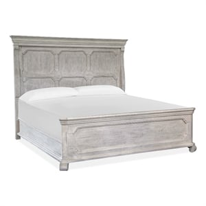 Bowery Hill California King Panel Bed in Alabaster With Bolt On Rails