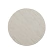 Bowery Hill Alabaster Round Accent Table With 2 Fixed Wood Shelves