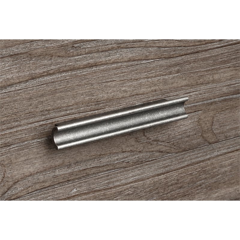 Bowery Hill 7-Drawer Bedroom Dresser in Dark Umber With Marble Top