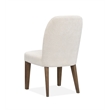 Bowery Hill Contemporary Upholstered Host Chair 2-Pack in Dark Umber