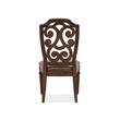 Bowery Hill Upholstered Side Chair 2-Pack in Willadeene Brown
