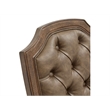 Bowery Hill Upholstered Side Chair 2-Pack in Willadeene Brown