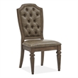 Bowery Hill Upholstered Side Chair 2-Pack in Willadeene Brown