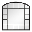 Bowery Hill Contemporary Silo White 6-Drawer Dresser With Shaped Mirror