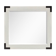 Bowery Hill Silo White 6-Drawer Dresser With Landscape Mirror