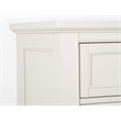 Bowery Hill 5-Drawer Bedroom Chest in Egg Shell White With Bail Pulls