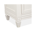 Bowery Hill 5-Drawer Bedroom Chest in Egg Shell White With Bail Pulls