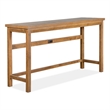 Bowery Hill Console Sofa Table in Belgian Wheat With USB Charger