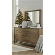Bowery Hill Belgian Wheat/Coffee Bean 6-Drawer Dresser With Metal Base