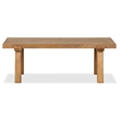 Bowery Hill Contemporary Rectangular Cocktail Table in Belgian Wheat