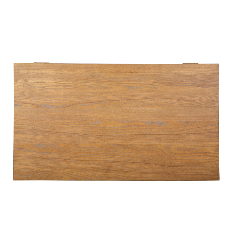 Bowery Hill Contemporary Rectangular Cocktail Table in Belgian Wheat