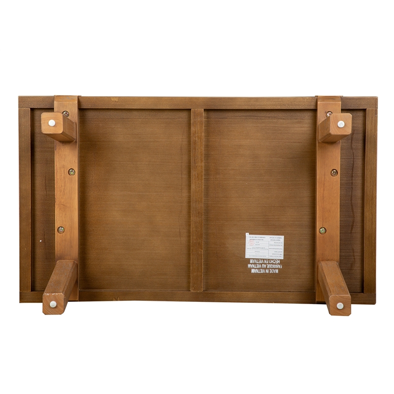 Bowery Hill Contemporary Rectangular Cocktail Table in Belgian Wheat