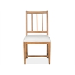 Bowery Hill Contemporary Upholstered Side Chair 2-Pack in Belgian Wheat