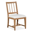 Bowery Hill Contemporary Upholstered Side Chair 2-Pack in Belgian Wheat