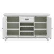 Bowery Hill Server in White Dove With Louvered Design and Felt Drawer
