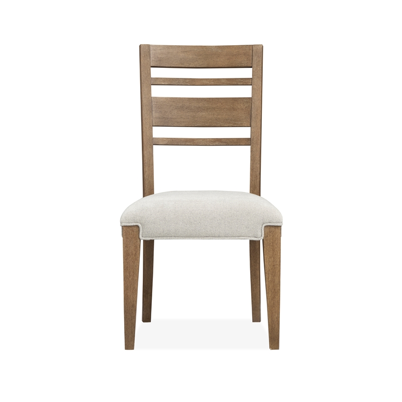 Bowery Hill Contemporary Upholstered Side Chair 2-Pack in Sierra Brown