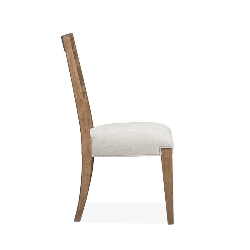 Bowery Hill Contemporary Upholstered Side Chair 2-Pack in Sierra Brown