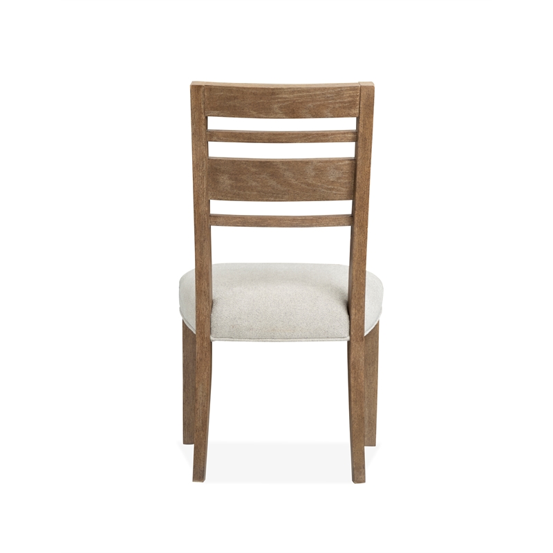 Bowery Hill Contemporary Upholstered Side Chair 2-Pack in Sierra Brown