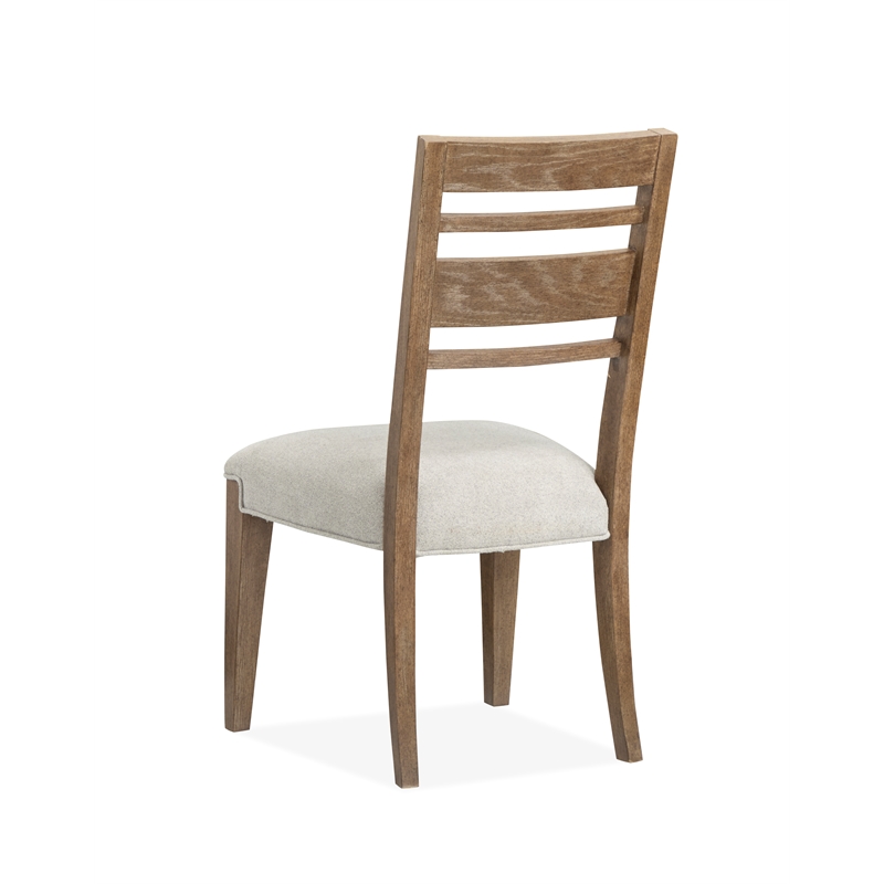 Bowery Hill Contemporary Upholstered Side Chair 2-Pack in Sierra Brown