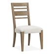 Bowery Hill Contemporary Upholstered Side Chair 2-Pack in Sierra Brown