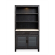 Bowery Hill Display Cabinet in Ravenwood Black With LED Lighting