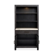 Bowery Hill Display Cabinet in Ravenwood Black With LED Lighting