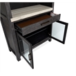 Bowery Hill Display Cabinet in Ravenwood Black With LED Lighting