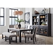 Bowery Hill Display Cabinet in Ravenwood Black With LED Lighting