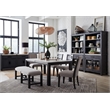Bowery Hill Display Cabinet in Ravenwood Black With LED Lighting