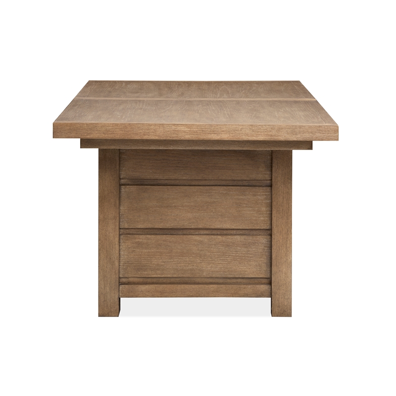 Bowery Hill Extendable Trestle Dining Table 80