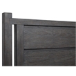 Bowery Hill Queen Panel Storage Bed in Ravenwood Black With 2 Drawers