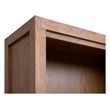 Bowery Hill Sierra Brown Bookcase With 3 Adjustable and 2 Fixed Shelves