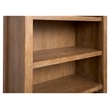 Bowery Hill Sierra Brown Bookcase With 3 Adjustable and 2 Fixed Shelves