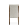 Bowery Hill Contemporary Upholstered Side Chair 2-Pack in Sierra Brown