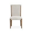 Bowery Hill Contemporary Upholstered Side Chair 2-Pack in Sierra Brown