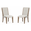 Bowery Hill Contemporary Upholstered Side Chair 2-Pack in Sierra Brown