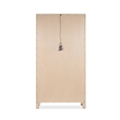 Bowery Hill Display Cabinet in Sierra Brown With LED Light and Marble