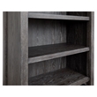Bowery Hill Ravenwood Black Bookcase With 3 Adjustable and 2 Fixed Shelves