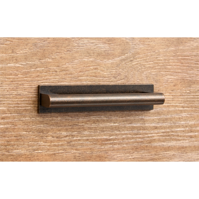 Bowery Hill 1-Door Bedroom Chest in Sierra Brown With 4 Drawers