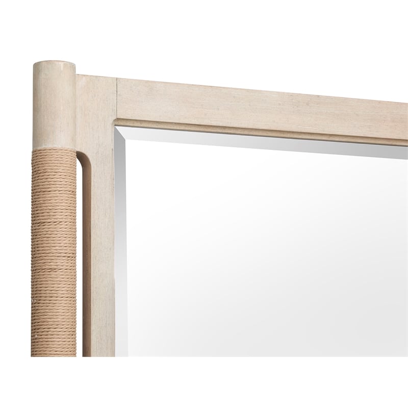 Bowery Hill Sanibel Brown 9-Drawer Dresser With Landscape Mirror