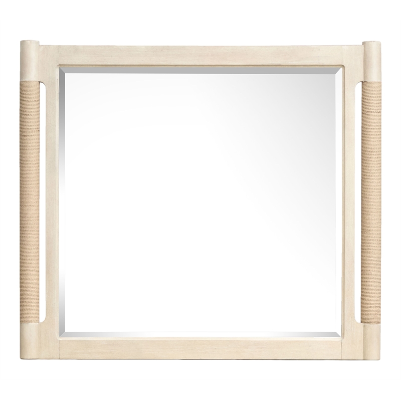 Bowery Hill Sanibel Brown 9-Drawer Dresser With Landscape Mirror