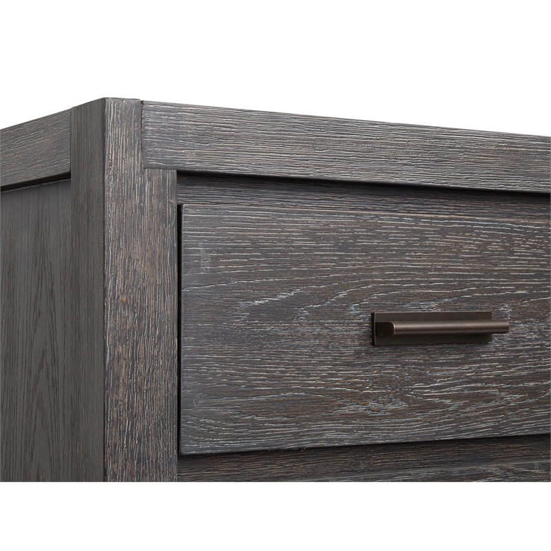 Bowery Hill 1-Door Bedroom Chest in Ravenwood Black With 4 Drawers