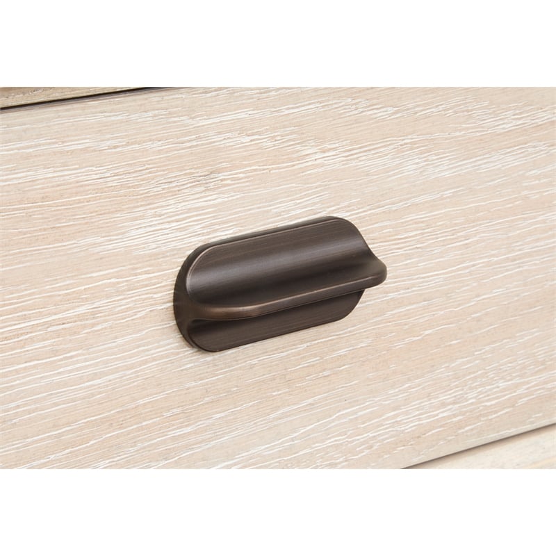 Bowery Hill 5-Drawer Bedroom Chest in Sanibel Brown With Dark Bronze