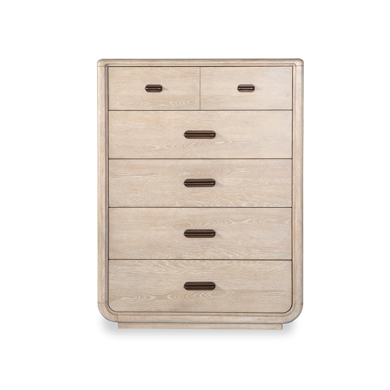 Bowery Hill 5-Drawer Bedroom Chest in Sanibel Brown With Dark Bronze