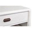 Bowery Hill Rectangular Cocktail Table in Moonlight Pearl With Casters