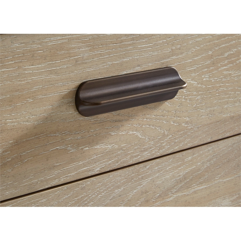 Bowery Hill 9-Drawer Bedroom Dresser in Sanibel Brown With Woven Accents