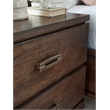 Bowery Hill 2-Drawer Nightstand in Spiced Rum With Weathered Brass