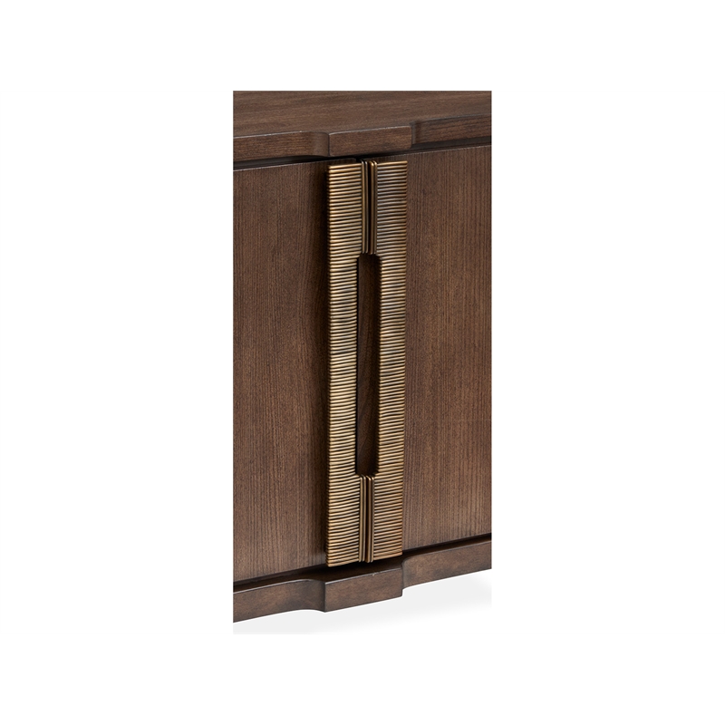 Bowery Hill Bachelor Chest in Spiced Rum With 2 Doors and Adjustable Shelf