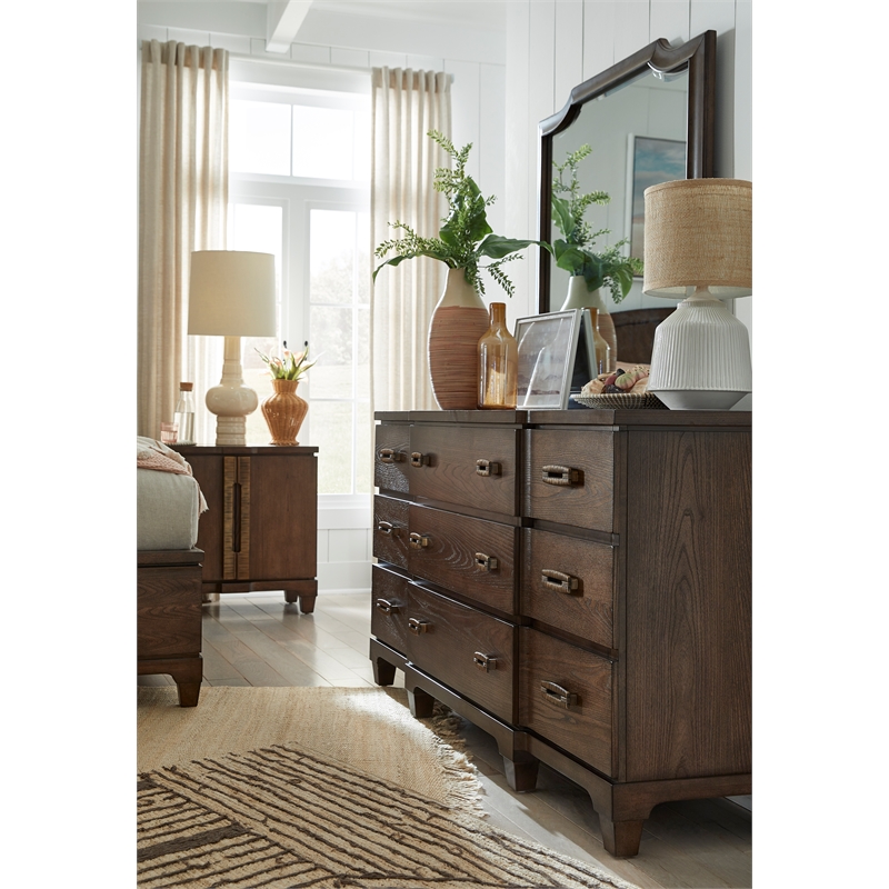 Bowery Hill Bachelor Chest in Spiced Rum With 2 Doors and Adjustable Shelf