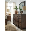 Bowery Hill Bachelor Chest in Spiced Rum With 2 Doors and Adjustable Shelf